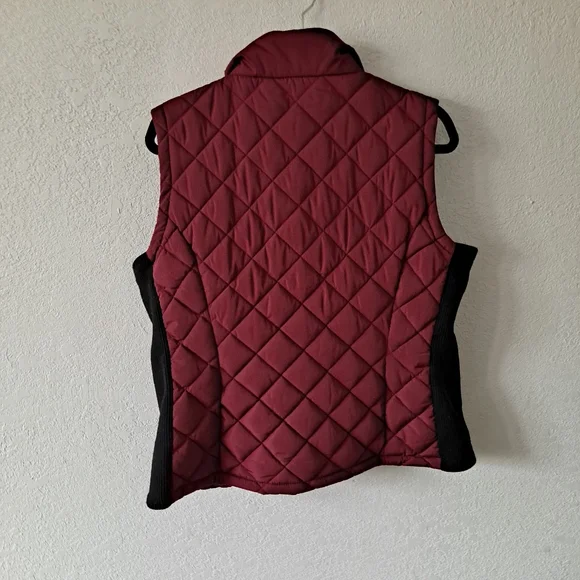 Burgundy Andrew Marc Puffer Vest - Picture 7 of 8